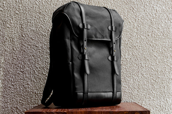 Daypack/Black - Waxed Twill
