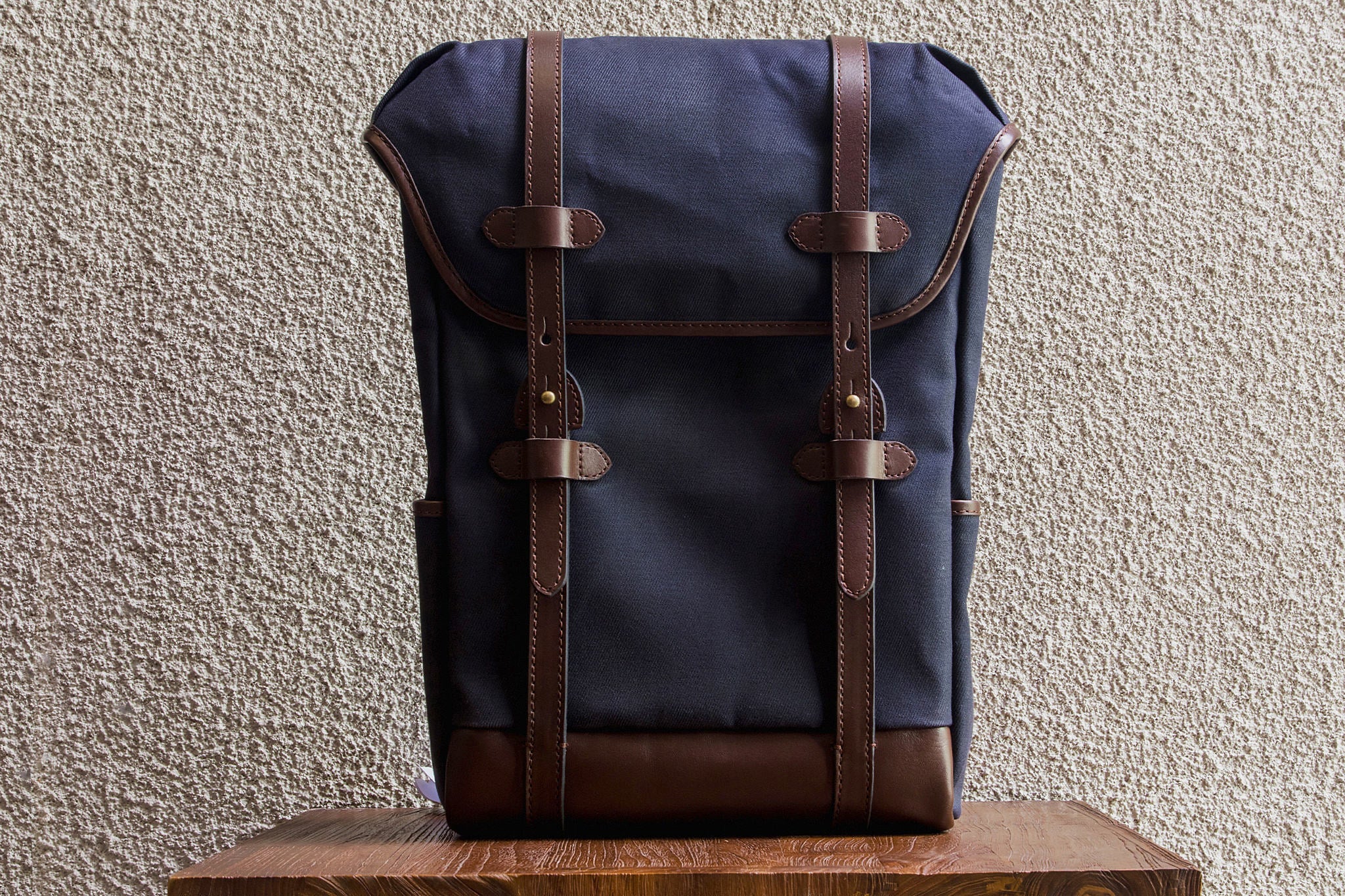 Daypack/Navy - Waxed Twill