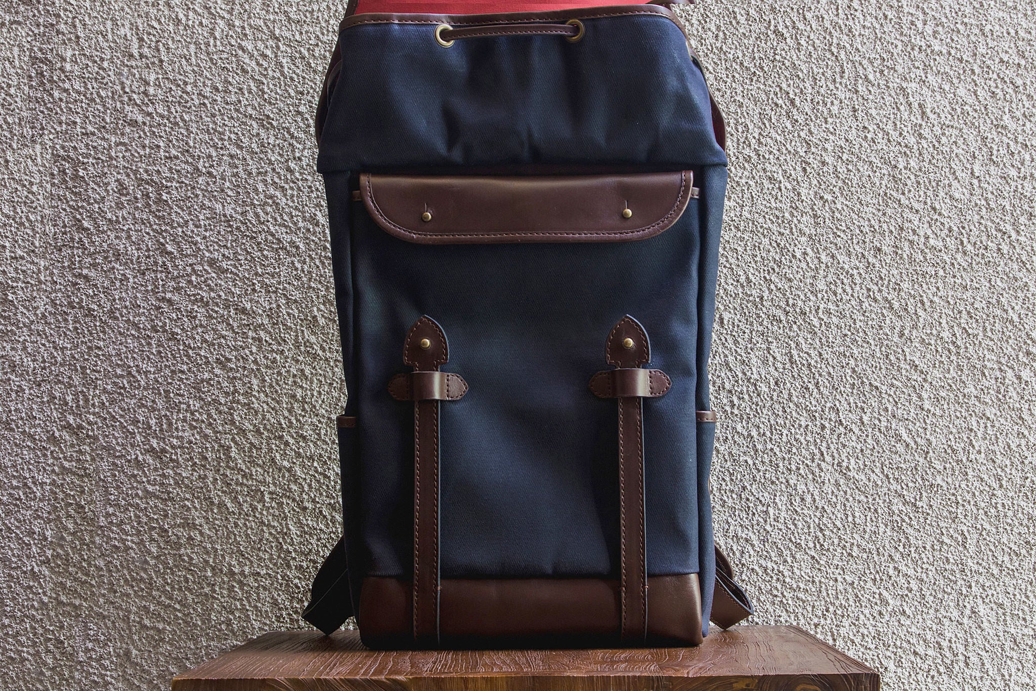 Daypack/Navy - Waxed Twill
