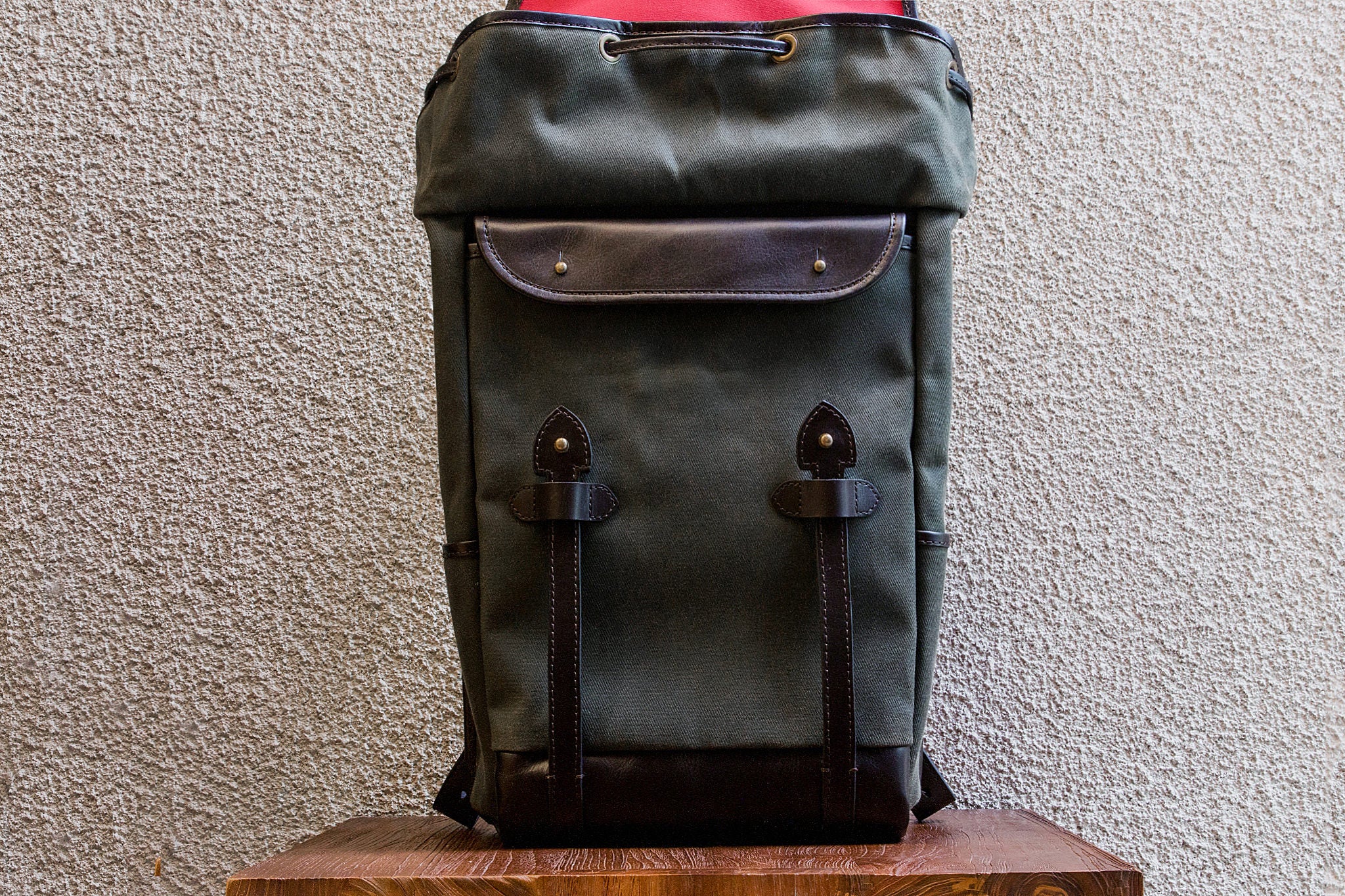Daypack/Olive - Waxed Twill